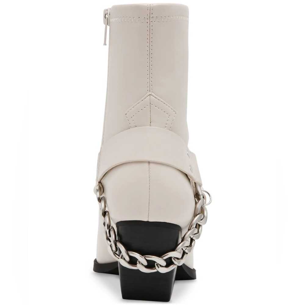 DV Dolce Vita Women's Keeler Harness Moto Engineer Chain Heeled Boots Size 9 NEW - Picture 3 of 11